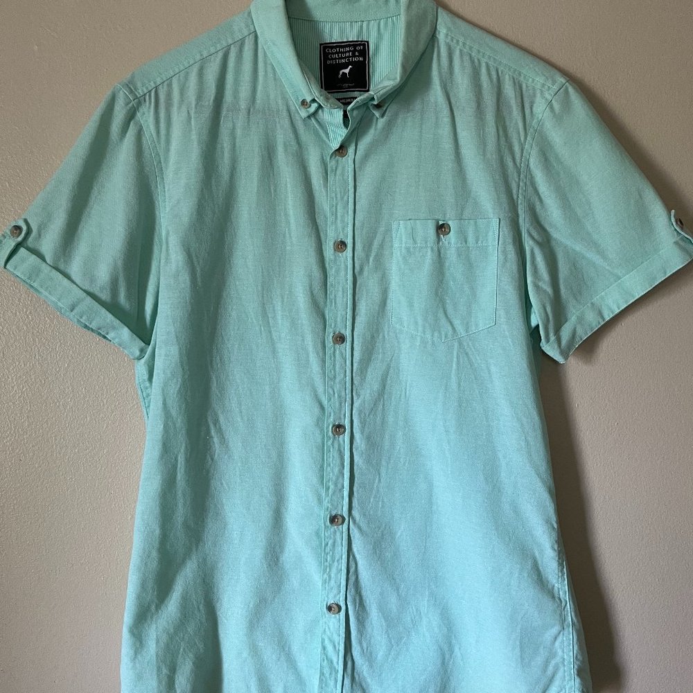 Mens Button Down Shirt with Pocket by Clothing of Culture & Distinction Size M